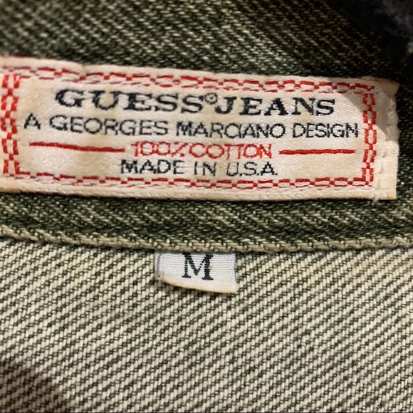 Guess vintage green denim jacket - Picture 3 of 3
